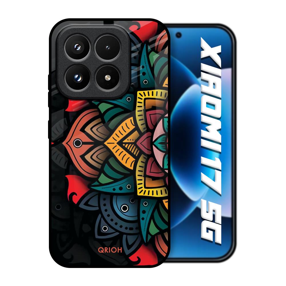 Retro Gorgeous Flower Xiaomi 17 5G Glass Back Cover Online