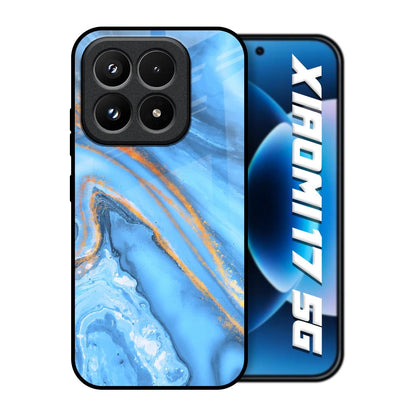 Vibrant Blue Marble Xiaomi 17 5G Glass Back Cover Online