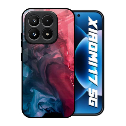 Blue & Red Smoke Xiaomi 17 5G Glass Back Cover Online