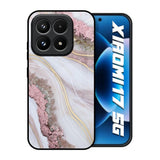 Pink & Gold Gllitter Marble Xiaomi 17 5G Glass Back Cover Online