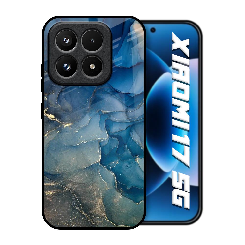 Blue Cool Marble Xiaomi 17 5G Glass Back Cover Online