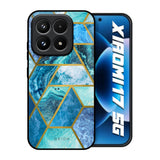 Turquoise Geometrical Marble Xiaomi 17 5G Glass Back Cover Online