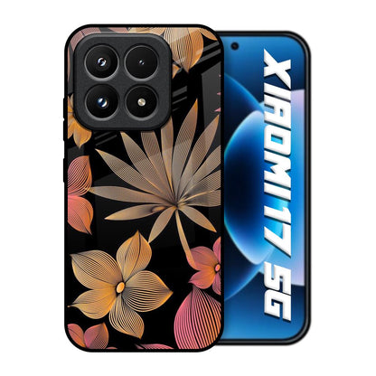 Lines Pattern Flowers Xiaomi 17 5G Glass Back Cover Online