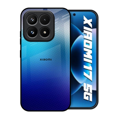 Blue Rhombus Pattern Xiaomi 17 5G Glass Back Cover Online
