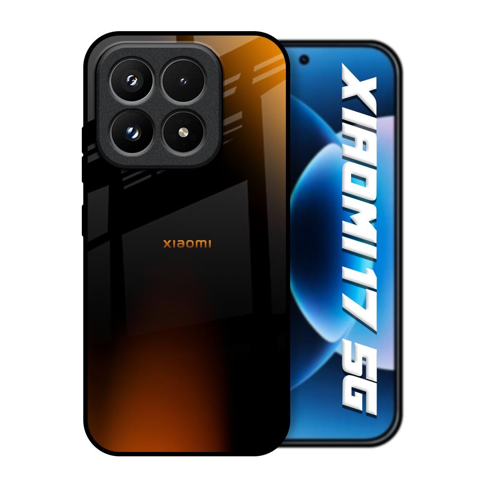 Orange Black Fusion Xiaomi 17 5G Glass Back Cover Online