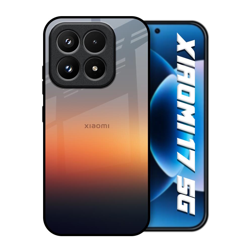 Aesthetic Orange Xiaomi 17 5G Glass Back Cover Online
