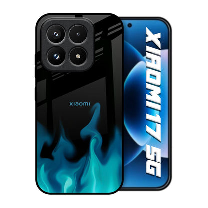 Teal Flames Xiaomi 17 5G Glass Back Cover Online