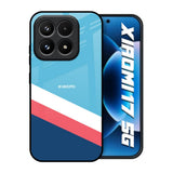 Pink & White Stripes Xiaomi 17 5G Glass Back Cover Online