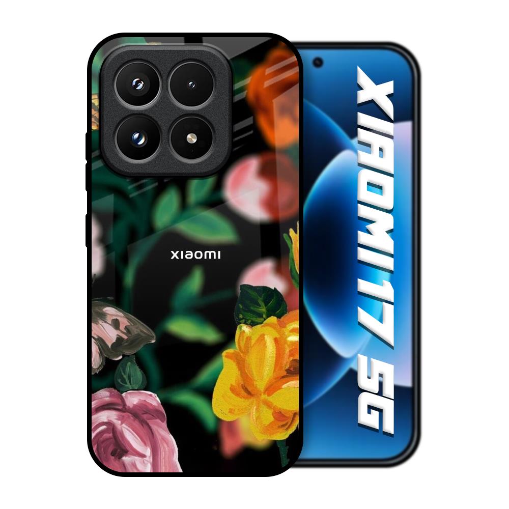 Flowers & Butterfly Xiaomi 17 5G Glass Back Cover Online