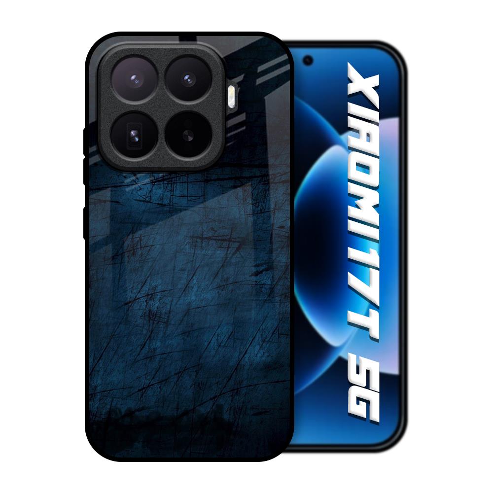 Dark Blue Grunge Xiaomi 17T 5G Glass Back Cover Online