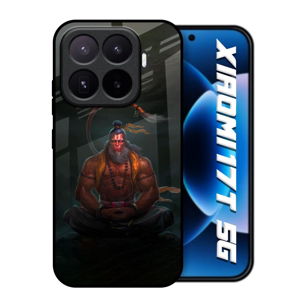 Lord Hanuman Animated Xiaomi 17T 5G Glass Back Cover Online
