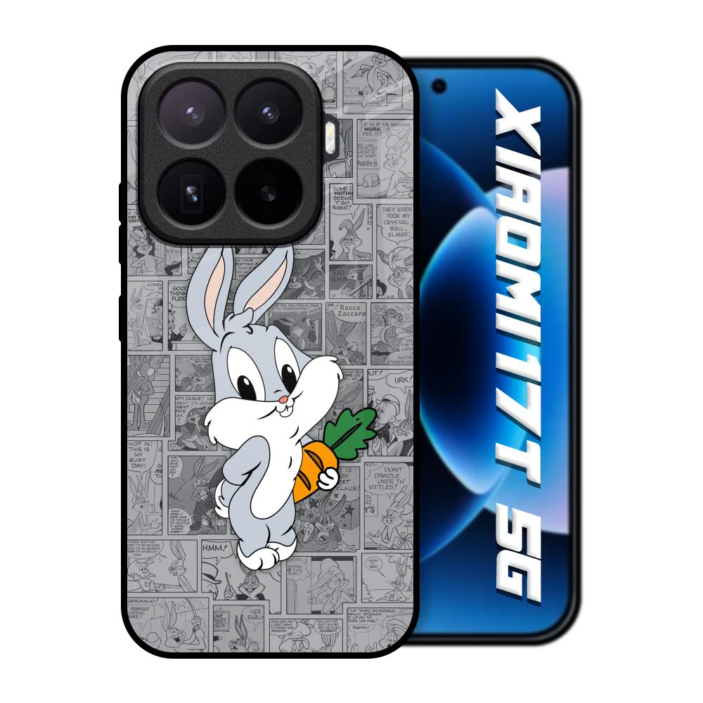 Cute Baby Bunny Xiaomi 17T 5G Glass Back Cover Online