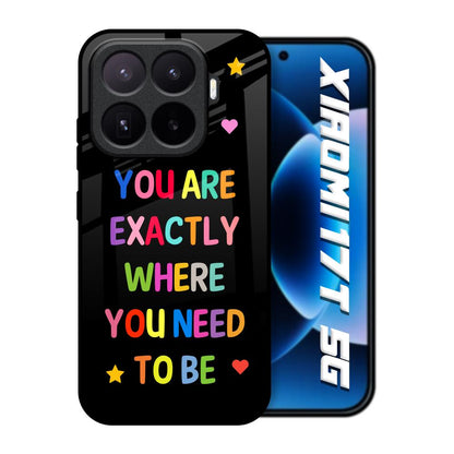 Magical Words Xiaomi 17T 5G Glass Back Cover Online