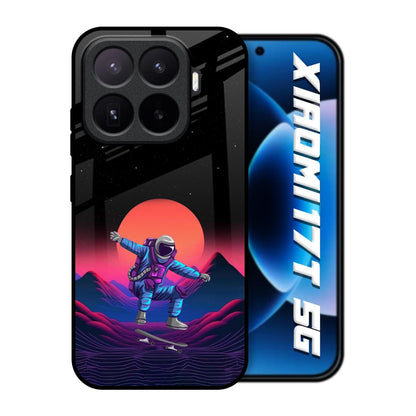 Retro Astronaut Xiaomi 17T 5G Glass Back Cover Online