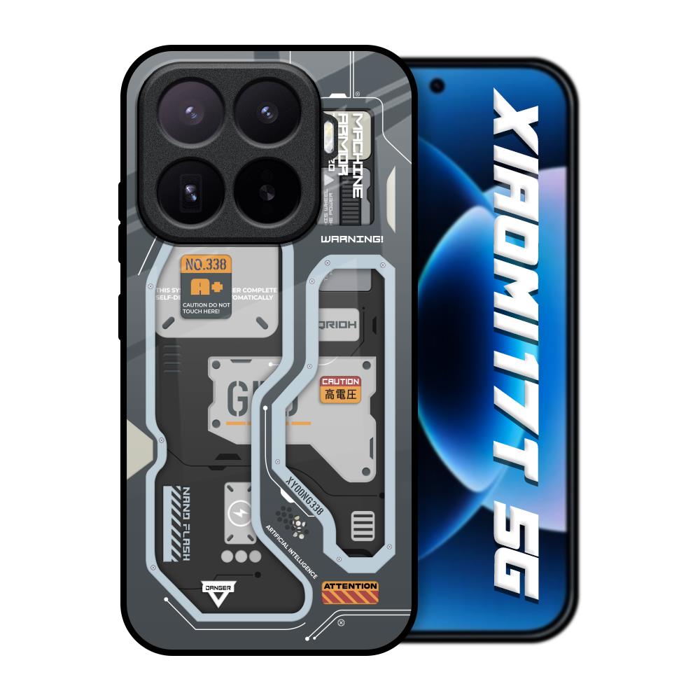 Retro Futuristic Xiaomi 17T 5G Glass Back Cover Online
