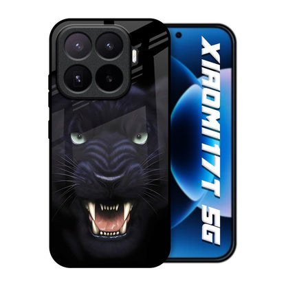 Angry Black Tiger Xiaomi 17T 5G Glass Back Cover Online