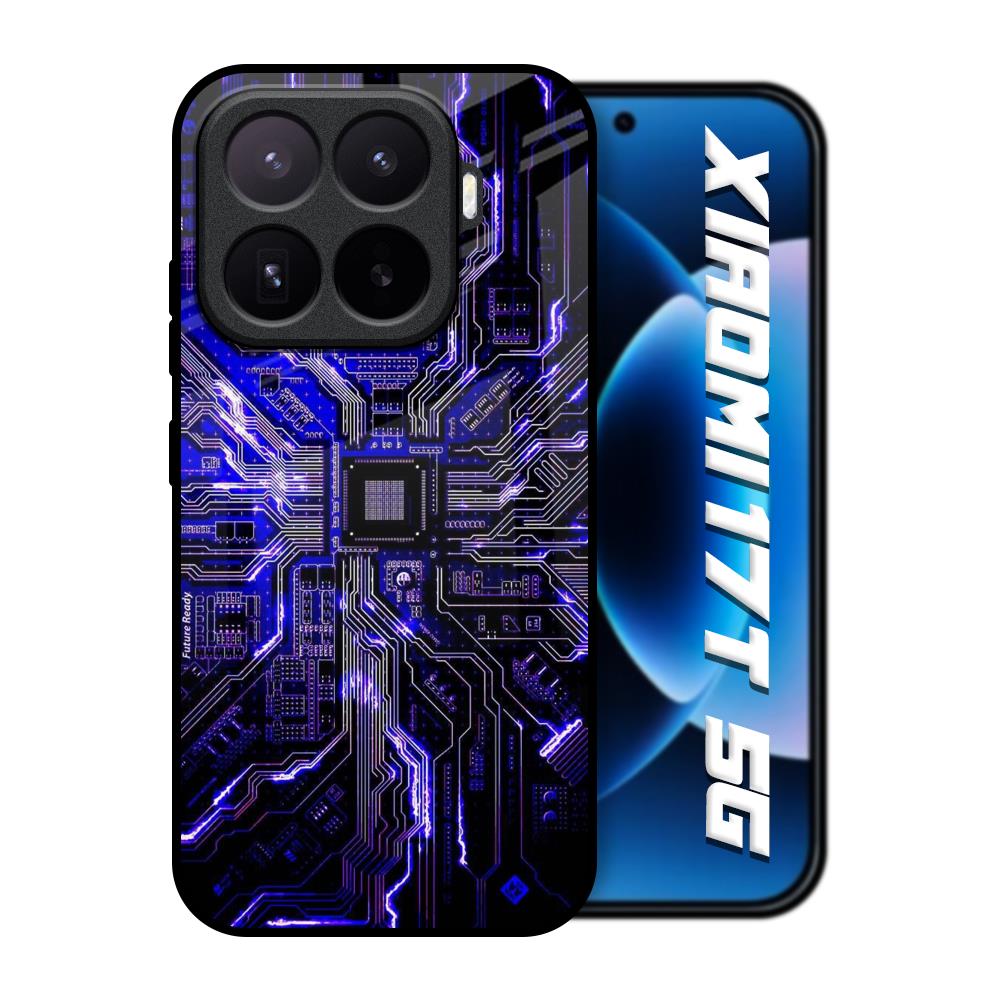 Techno Color Pattern Xiaomi 17T 5G Glass Back Cover Online