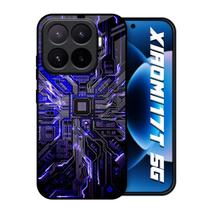 Techno Color Pattern Xiaomi 17T 5G Glass Back Cover Online