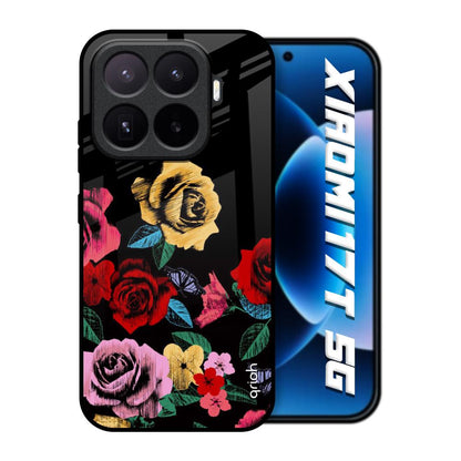 Floral Decorative Xiaomi 17T 5G Glass Back Cover Online