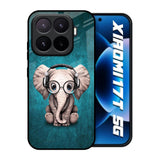 Adorable Baby Elephant Xiaomi 17T 5G Glass Back Cover Online