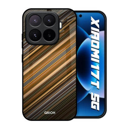 Diagonal Slash Pattern Xiaomi 17T 5G Glass Back Cover Online