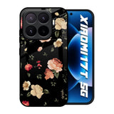 Black Spring Floral Xiaomi 17T 5G Glass Back Cover Online