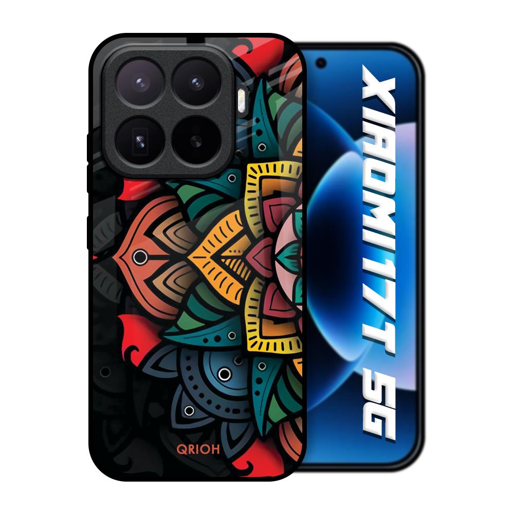 Retro Gorgeous Flower Xiaomi 17T 5G Glass Back Cover Online