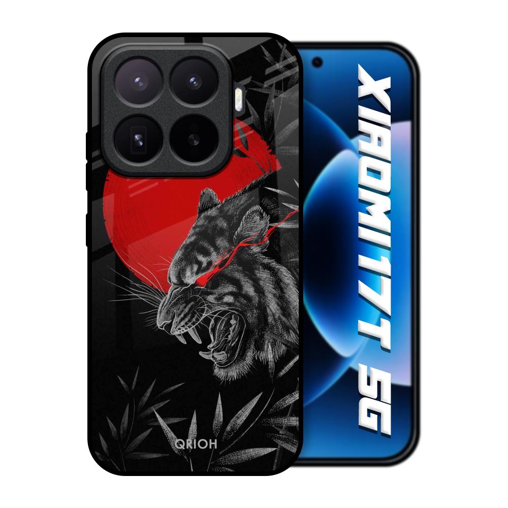 Red Moon Tiger Xiaomi 17T 5G Glass Back Cover Online