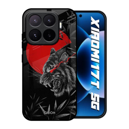 Red Moon Tiger Xiaomi 17T 5G Glass Back Cover Online