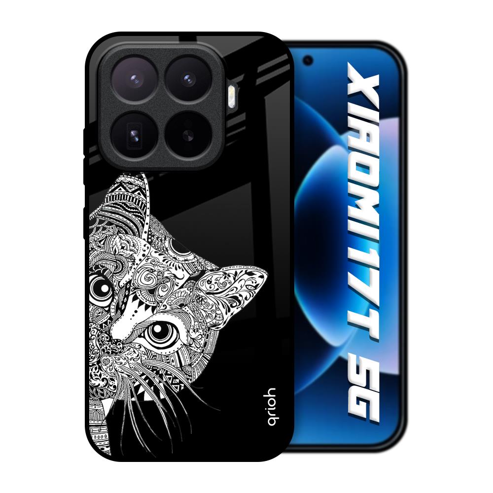 Kitten Mandala Xiaomi 17T 5G Glass Back Cover Online