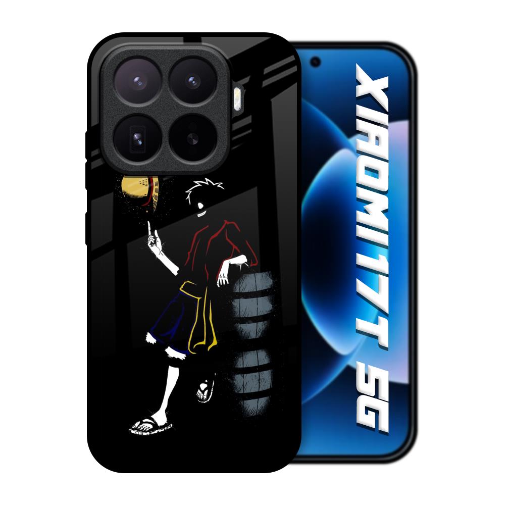 Luffy Line Art Xiaomi 17T 5G Glass Back Cover Online