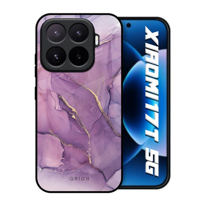 Purple Gold Marble Xiaomi 17T 5G Glass Back Cover Online