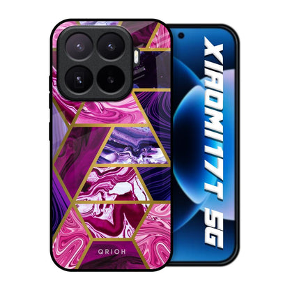 Electroplated Geometric Marble Xiaomi 17T 5G Glass Back Cover Online