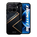 Sleek Golden & Navy Xiaomi 17T 5G Glass Back Cover Online