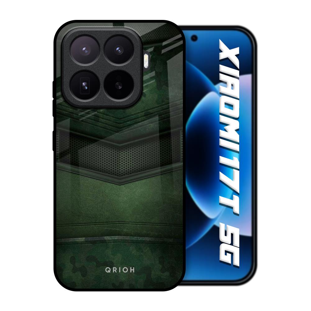 Green Leather Xiaomi 17T 5G Glass Back Cover Online