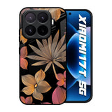 Lines Pattern Flowers Xiaomi 17T 5G Glass Back Cover Online