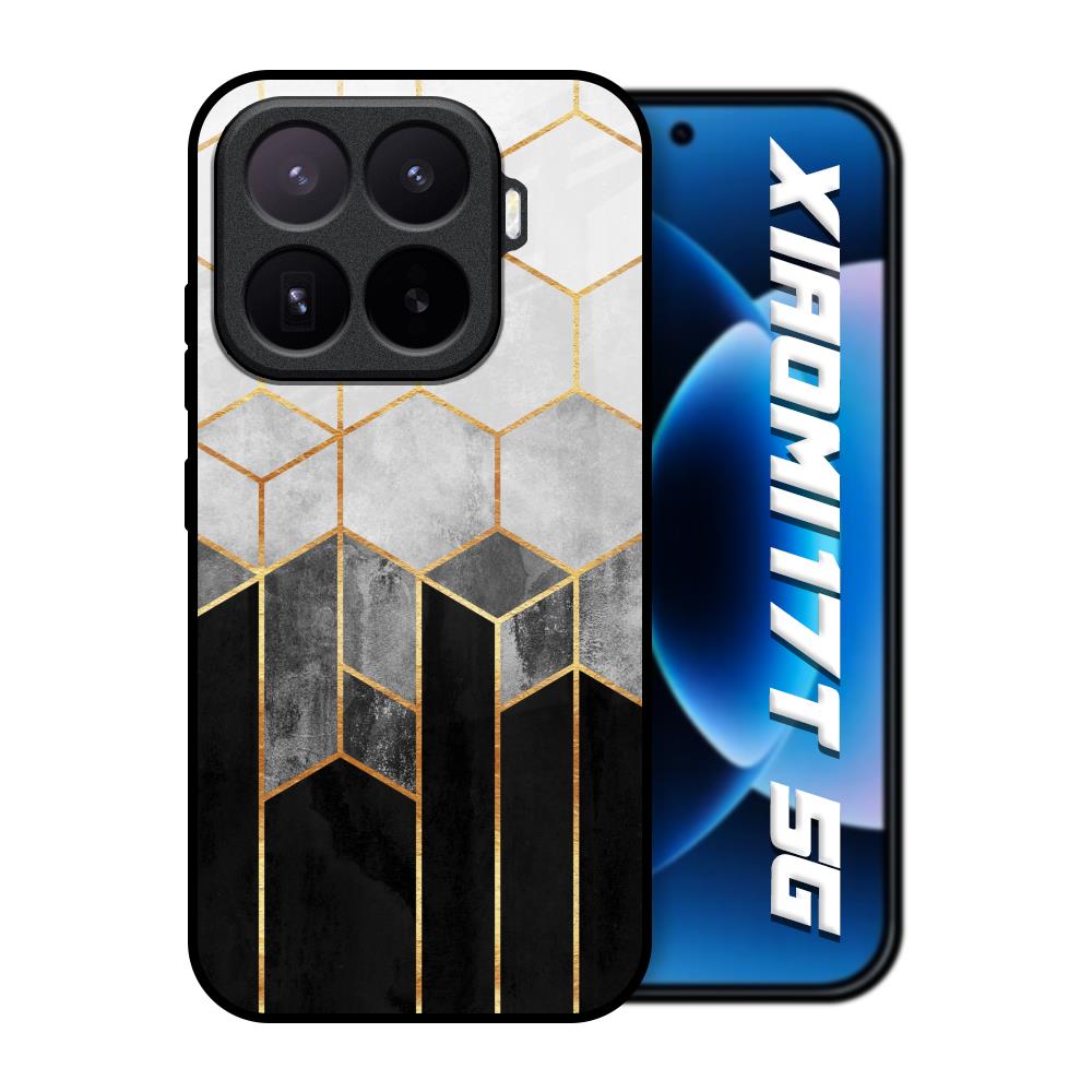 Tricolor Pattern Xiaomi 17T 5G Glass Back Cover Online