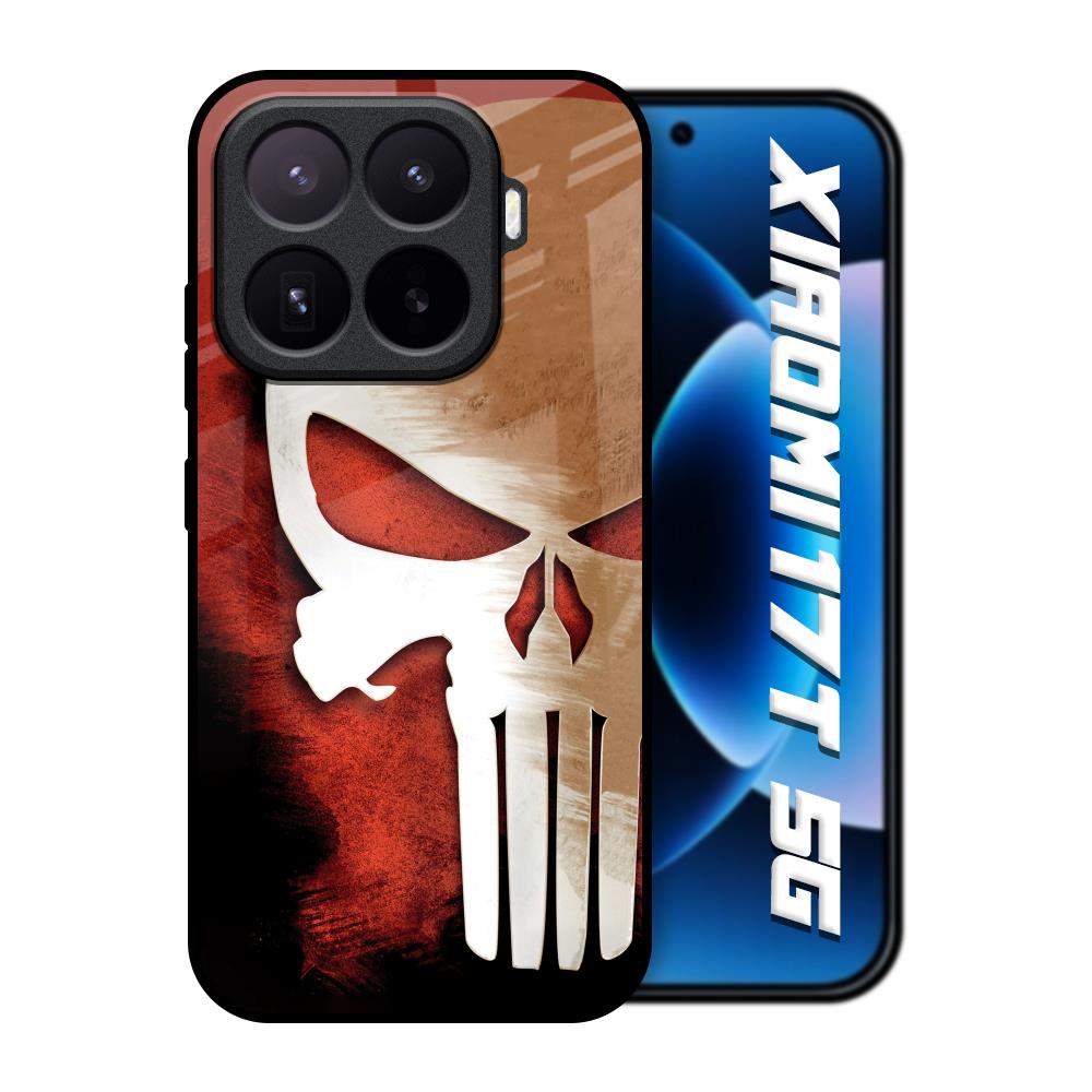 Red Skull Xiaomi 17T 5G Glass Back Cover Online