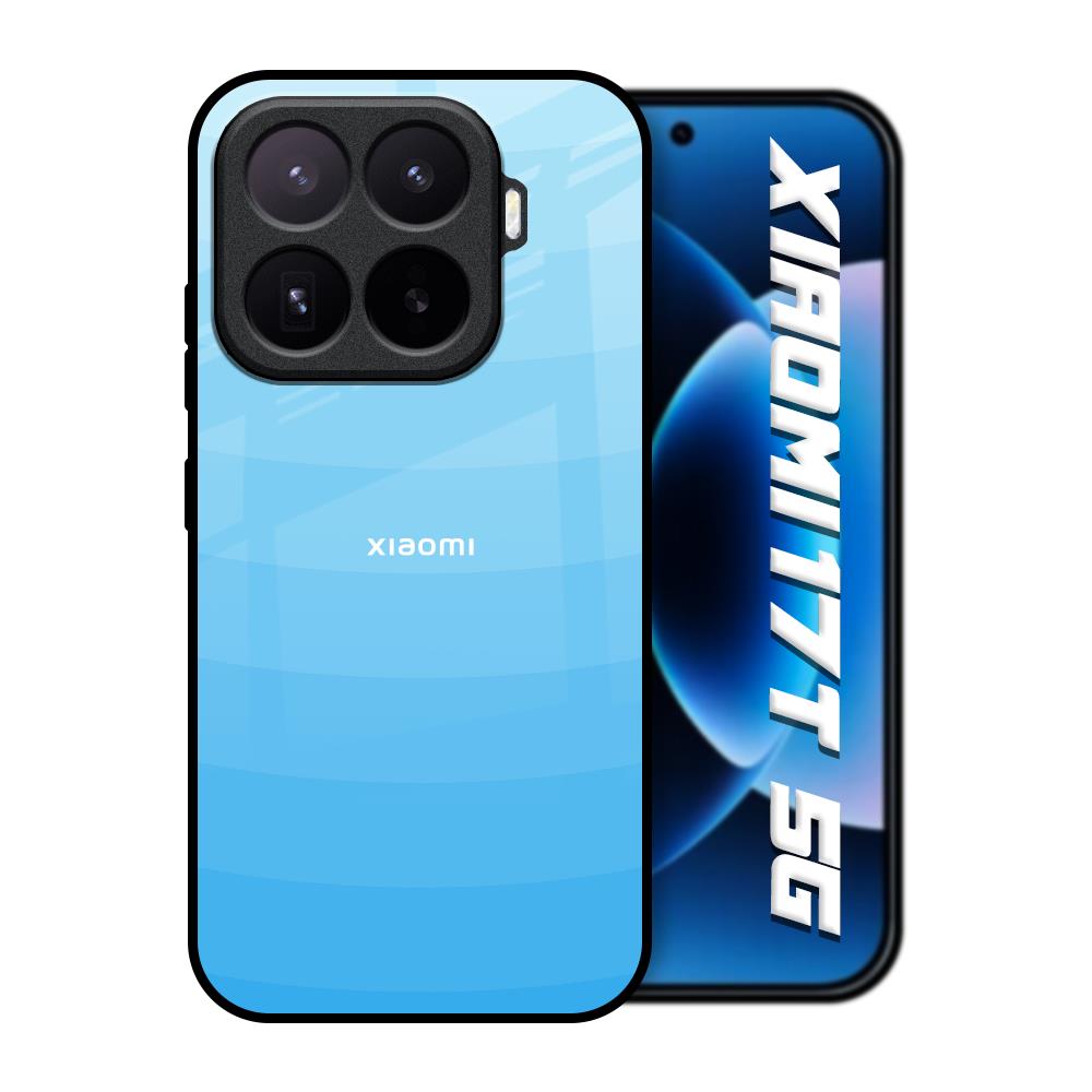 Wavy Blue Pattern Xiaomi 17T 5G Glass Back Cover Online