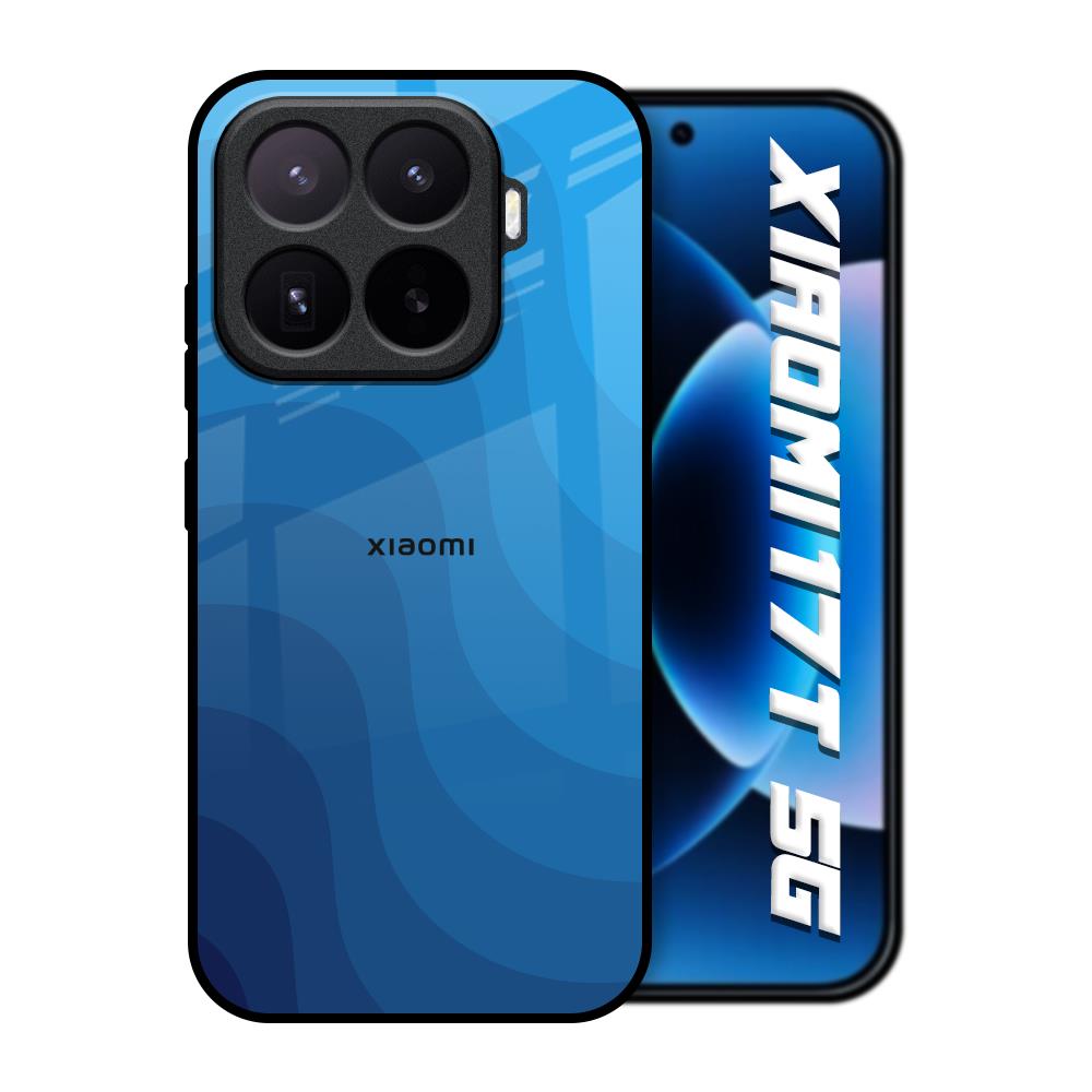Blue Wave Abstract Xiaomi 17T 5G Glass Back Cover Online