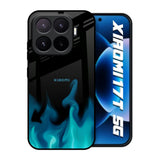 Teal Flames Xiaomi 17T 5G Glass Back Cover Online