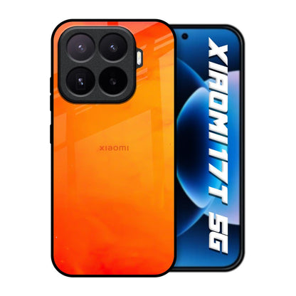 Tangy Orange Xiaomi 17T 5G Glass Back Cover Online