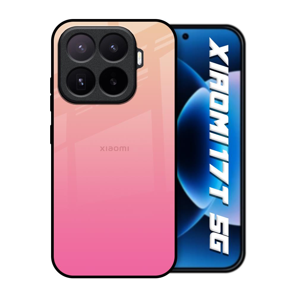 Pastel Pink Gradient Xiaomi 17T 5G Glass Back Cover Online