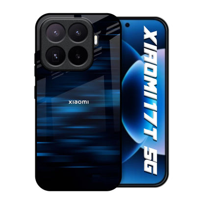 Blue Rough Abstract Xiaomi 17T 5G Glass Back Cover Online