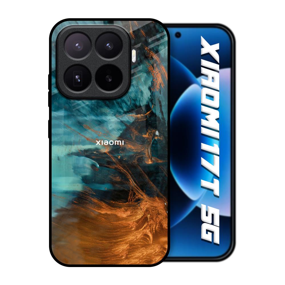Golden Splash Xiaomi 17T 5G Glass Back Cover Online