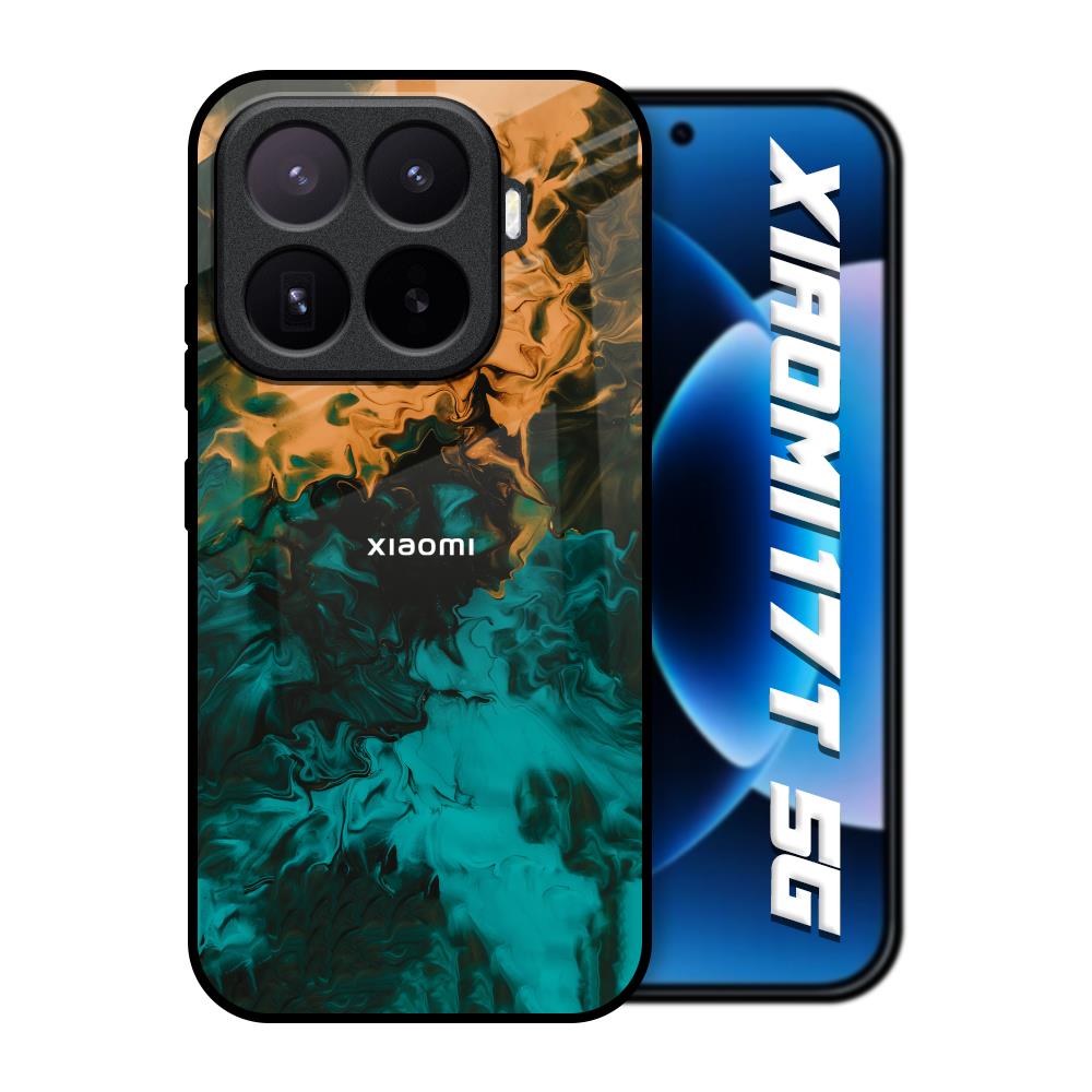 Watercolor Wave Xiaomi 17T 5G Glass Back Cover Online