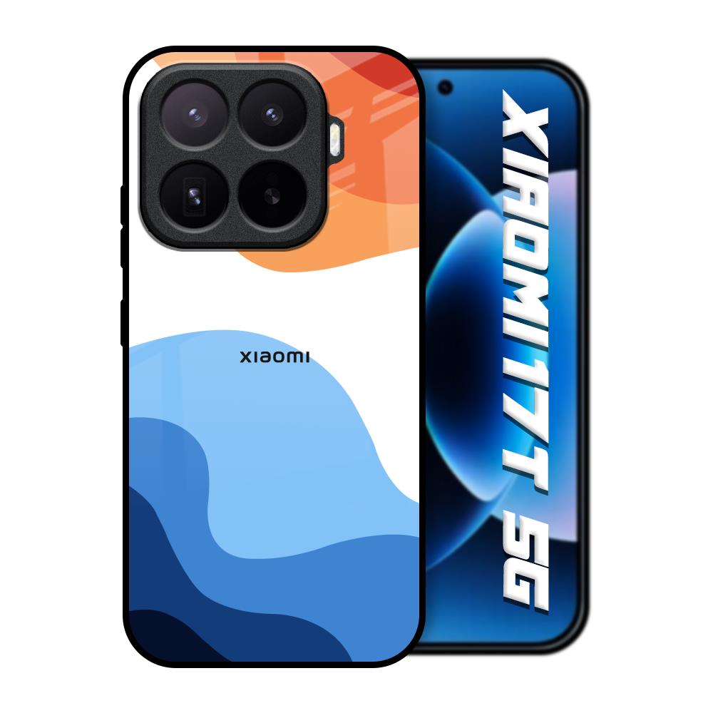Wavy Color Pattern Xiaomi 17T 5G Glass Back Cover Online