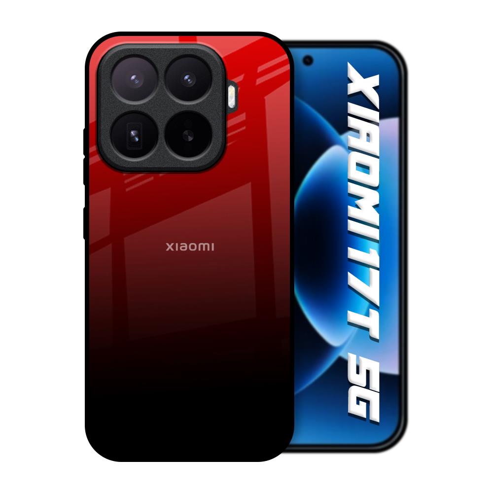 Maroon Faded Xiaomi 17T 5G Glass Back Cover Online