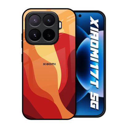 Magma Color Pattern Xiaomi 17T 5G Glass Back Cover Online