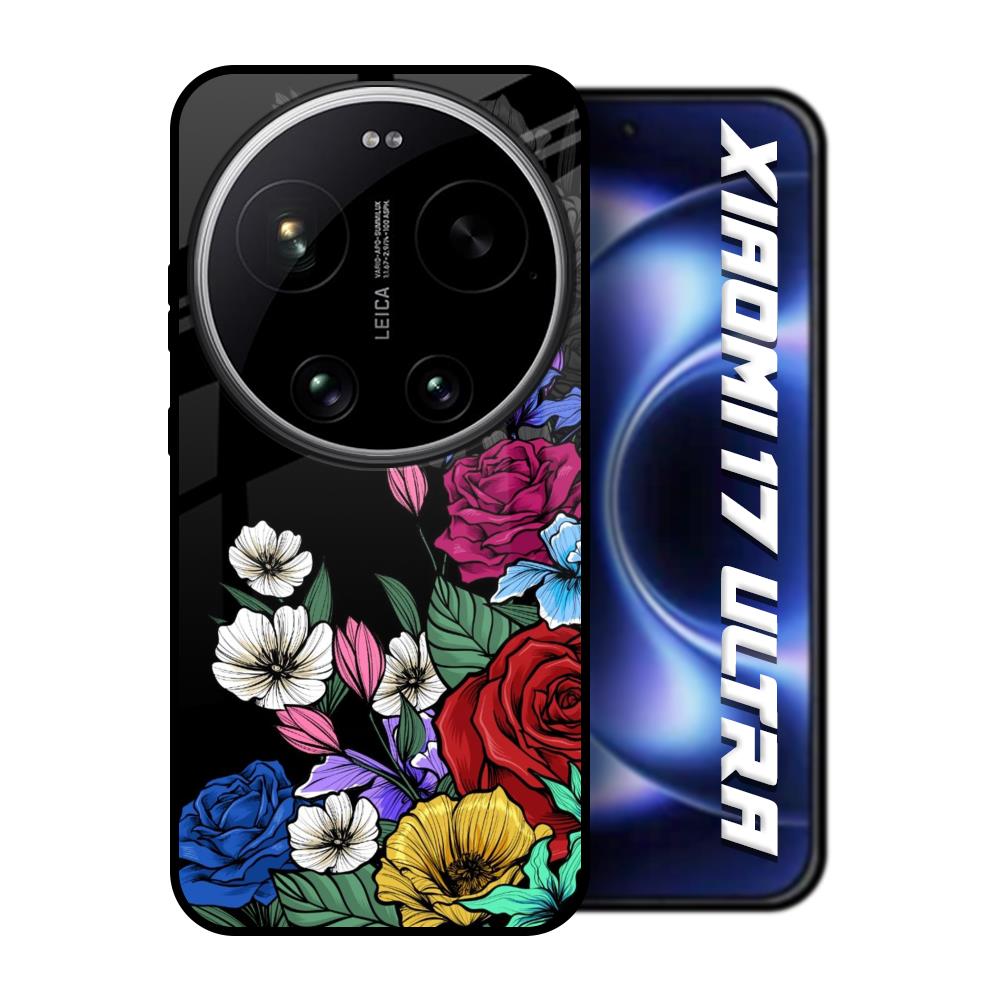 Rose Flower Bunch Art Xiaomi 17 Ultra 5G Glass Back Cover Online